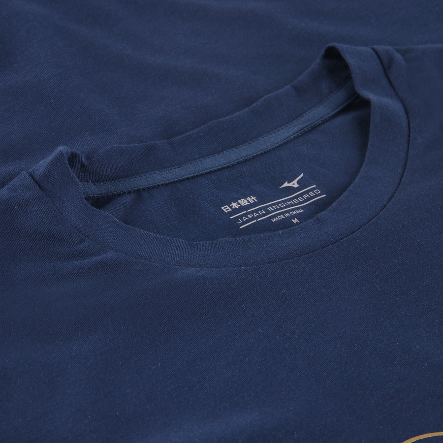 Mizuno 125th Anniversary S.S. Lazio Cotton Tee Junior Navy